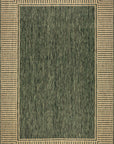 Striped Border Indoor/Outdoor Flatweave Rug - From Where Finds -