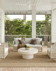 Striped Border Indoor/Outdoor Flatweave Rug - From Where Finds -