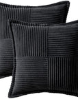 Striped Corduroy Pillow Covers (Set of 2) - From Where -
