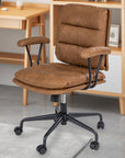 SUGOLD Brown Office Desk Chair - From Where -