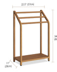 Sula Teak Towel Rack - From Where -