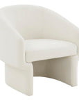 Susana Ivory Accent Chair - From Where -