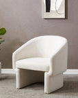 Susana Ivory Accent Chair - From Where -
