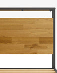 Suzanne Metal and Bamboo Platform Bed Frame with USB Port - From Where Finds -