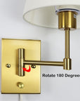 Swing Arm Wall Lamp (Set of 2) - From Where Finds -