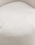 Swivel Barrel Chair with Metal Base - From Where -