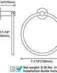 Swivel Hand Towel Ring - From Where -