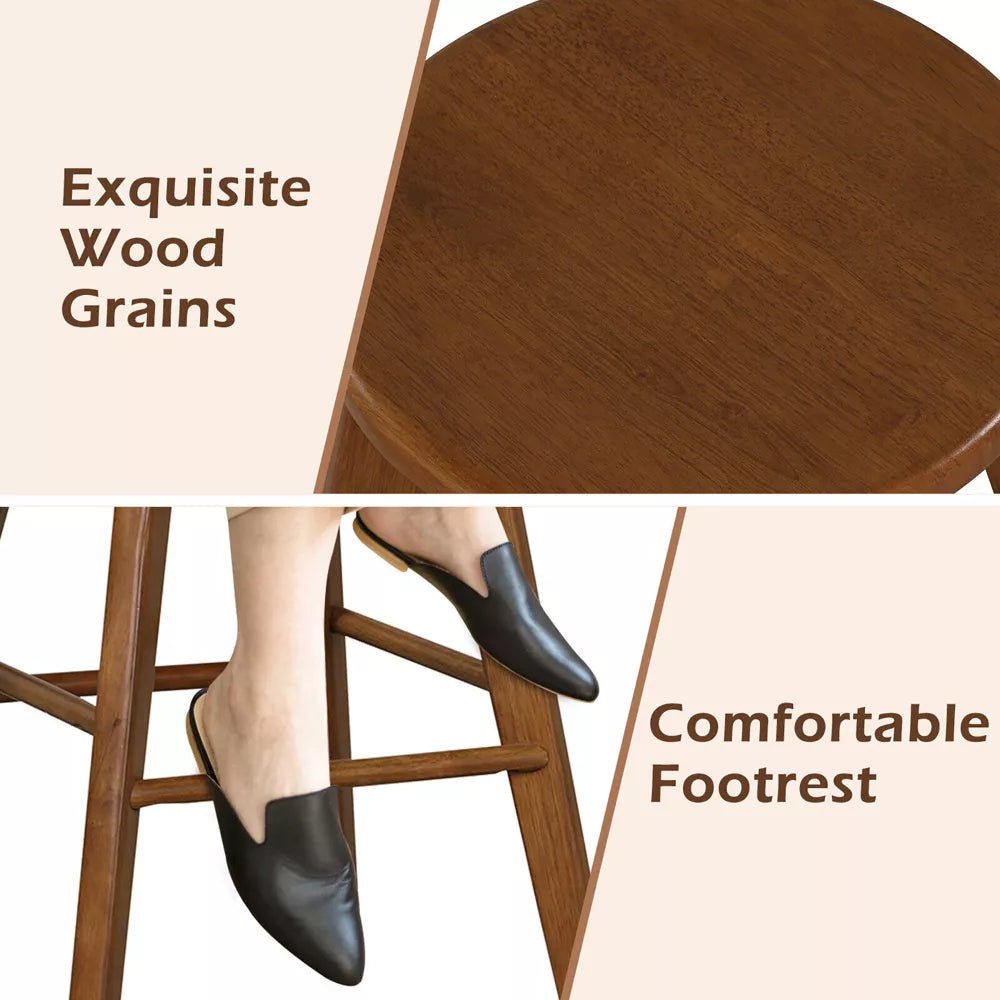 Swivel Round Bar Stools (Set of 4) - From Where -