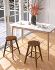 Swivel Round Bar Stools (Set of 4) - From Where -
