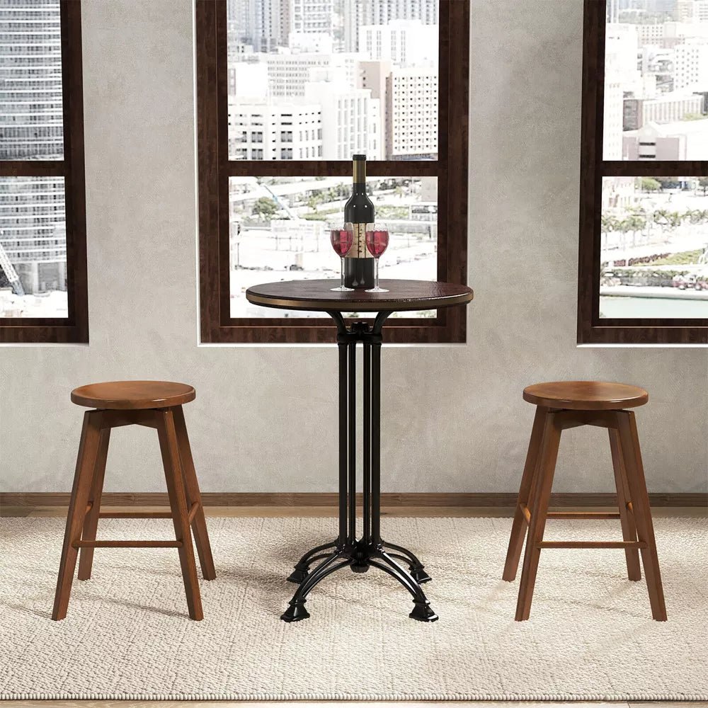 Swivel Round Bar Stools (Set of 4) - From Where -
