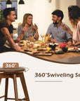Swivel Round Bar Stools (Set of 4) - From Where -