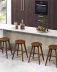 Swivel Round Bar Stools (Set of 4) - From Where -