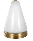 Table Lamp with Triangular Glass Base - From Where -