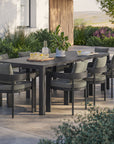 Tahoe 9 - Piece Aluminum Outdoor Dining Set - From Where Finds -