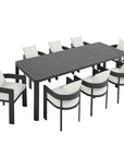 Tahoe 9 - Piece Aluminum Outdoor Dining Set - From Where Finds -