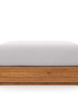 Tahoe Outdoor Patio Acacia Wood Ottoman - From Where Finds -