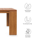 Tahoe Outdoor Patio Acacia Wood Side Table - From Where Finds -