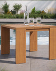 Tahoe Outdoor Patio Acacia Wood Side Table - From Where Finds -
