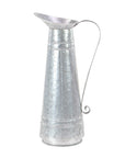 Tall Galvanized Metal Pitcher Vase and Planter with Handle - From Where -