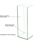 Tall Rectangle Glass Vase Centerpiece - From Where -