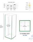 Tall Rectangle Glass Vase Centerpiece - From Where -
