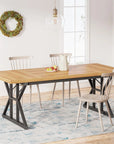 Taneja Metal Base Dining Table - From Where -