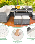 Tangkula 7 Pieces Patio Furniture Set - From Where -