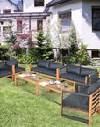Tangkula Outdoor Wood Furniture Set - From Where -