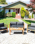 Tangkula Outdoor Wood Furniture Set - From Where -