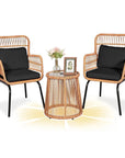 Tappio 3 - Piece Rattan Patio Set - From Where -