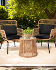 Tappio 3 - Piece Rattan Patio Set - From Where -