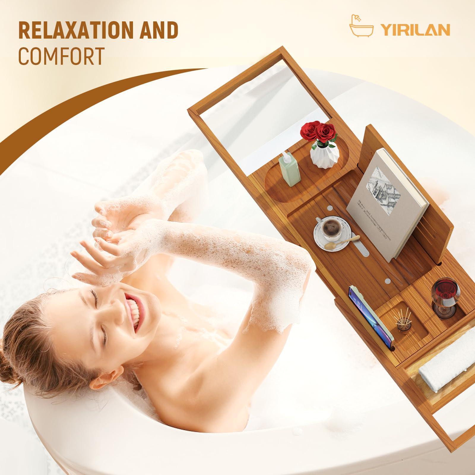 Teak Bathtub Tray - From Where -