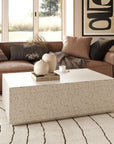 Terrazzo Concrete Coffee Table - From Where -