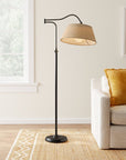 Theodora Swing Arm Floor Lamp - From Where -