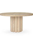 Tiber Solid Wood Round Dining Table - From Where Finds -