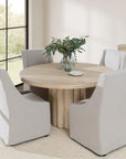 Tiber Solid Wood Round Dining Table - From Where Finds -