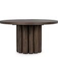 Tiber Solid Wood Round Dining Table - From Where Finds -