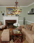 Tiffany Stained Glass Chandelier - From Where -