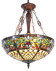 Tiffany Stained Glass Chandelier - From Where -