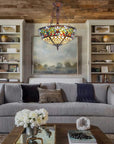 Tiffany Stained Glass Chandelier - From Where -