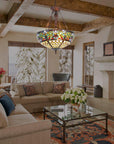 Tiffany Stained Glass Chandelier - From Where -