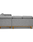 Timber 93 Corner Sectional Pebble Gray - From Where -