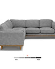 Timber 93 Corner Sectional Pebble Gray - From Where -
