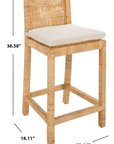 Tojo Cane Counter Stool - From Where Finds -