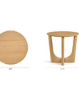 Tovi Wooden Side Table - From Where Finds -