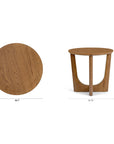 Tovi Wooden Side Table - From Where Finds -