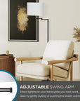 Traditional Swing Arm Floor Lamp - From Where -