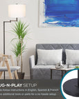 Traditional Swing Arm Floor Lamp - From Where -