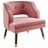 Traipse Button Velvet Armchair - From Where -