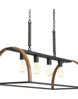 Trestle 4 - Light Iron Chandelier - From Where -